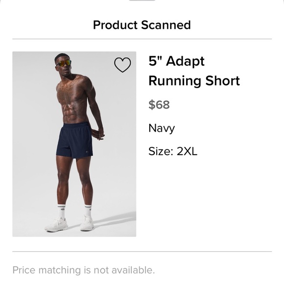 ALO Yoga Men's Navy Running Shorts - Picture 1 of 4